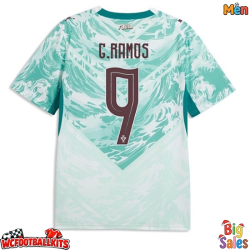 Portugal Goncalo Ramos #9 Replica Away Stadium Shirt World Cup 2026 Short Sleeve